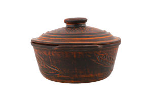 Жаровня 2л кераміка декор з ручками Духм'яна піч