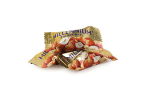 Конфеты шоколадные с начинкой и целыми орехами Golden Nut Millennium кг