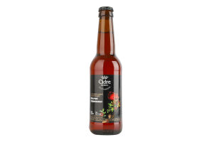 Сидр 330мл 5% сладкий газированный купажный Яблочный с клюквой Cidre Royal бут