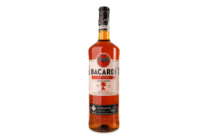 Напиток спиртной 1л 40% на основе рома Spiced Bacardi бут