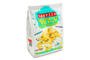 Чипсы кукурузные Сметана и лук Trapeza м/у 90г