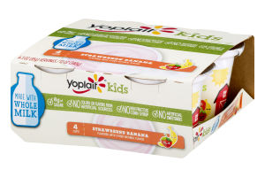 Yoplait Kids Low Fat Yogurt Mickey Mouse Clubhouse Strawberry Banana