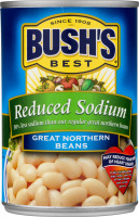 BUSH'S BEST Reduced Sodium Great Northern Beans
