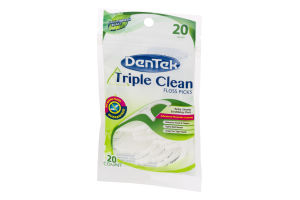 DenTek Triple Clean Floss Picks - 20 CT