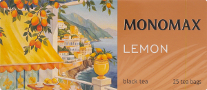 Чай Lemon чорний з цедрою та ароматом лимона дрібний 25*2г Monomax