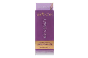 Крем для кожи вокруг глаз Retinol effect Age&Beauty Біокон 20мл