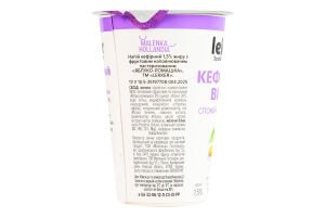 Напій кефірний 1.5% з фруктовим наповнювачем пастеризованим Яблуко-ромашка Кефірний вечір Lekker ст 180г