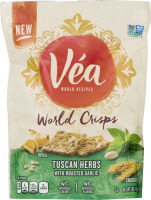 Vea World Crisps Tuscan Herbs With Roasted Garlic Crackers