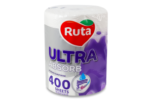 Рушник паперовий 3-х шаровий Ultra absorb Ruta 1шт