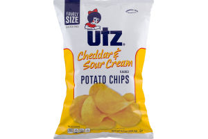 Utz Cheddar & Sour Cream Potato Chips Family Size