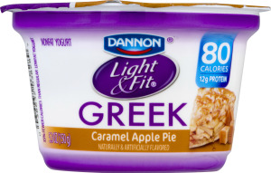 Dannon Light & Fit Greek Nonfat Yogurt Caramel Apple Pie