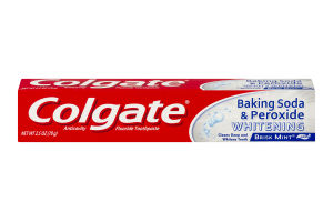 Colgate Baking Soda & Peroxide Whitening Toothpaste Brisk Mint