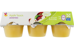 Ahold Apple Sauce Unsweetened - 6 CT
