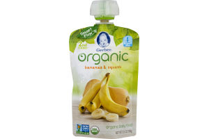 Gerber Organic Baby Food Bananas & Squash