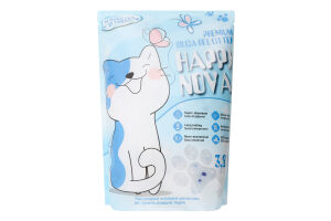 Наповнювач гігієнічний д/туалетів домашніх тварин силікагель 3,8л Хеппі Нова