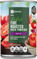 SE Grocers Select Diced Tomatoes Fire Roasted Garlic