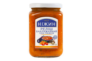 Релиш баклажанный со вкусом трюфеля стерилизованный Ніжин с/б 300г