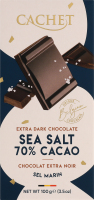 Шоколад чорний з морською сіллю 100г Cachet