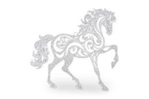 Прикраса новорічна Mislt Коник ажурний 2Д