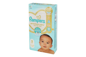 Подгузники детские 6-10кг 3 Premium Care Pampers 60шт