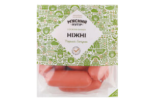 Сосиски вареные Нежные М'ясний хутір 1с кг