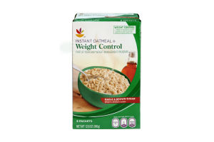 Ahold Weight Control Maple & Brown Sugar Flavored Instant Oatmeal - 8 CT