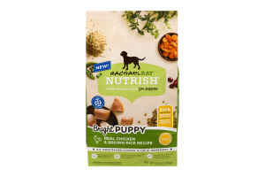 Rachel Ray Nutrish Super Premium Food For Puppies Bright Puppy Real Chicken & Brown Rice Recipe