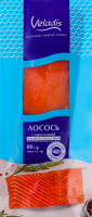 Лосось филе-кусочки Veladis б/ш сл/с в/у 80г