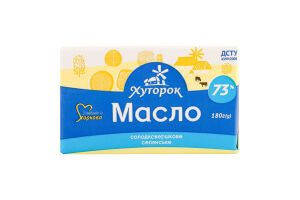 Масло солодковершкове 73% Селянське Хуторок м/у 180г