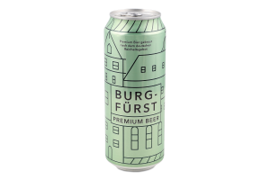 Пиво Burgfurst Lager 0,5л з/б 4,3% И199 (Німеччина)