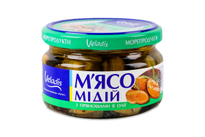 М'ясо мідій в олії з прянощами Veladis с/б 200г
