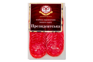 Колбаса нарезная Президентская Фарро с/к в/с в/у 0.08кг