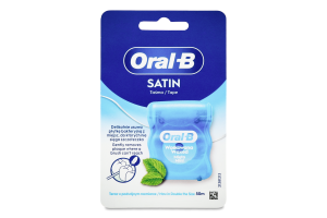 Нить зубная вощеная 50м Мята Флосс Satin Oral-B 1шт
