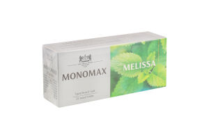Чай трав'яний з додаванням чаю зеленого байхового дрібного та ароматом лимону Melissa Monomax к/у 25x1.5г