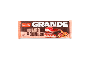 Шоколад молочний з начинкою з смаком пісочного тіста та начинкою з ревеня 235г Terravita