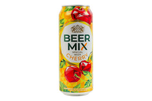 Пиво спеціальне 0.5л 2.5% пастеризоване Вишня BeerMix з/б
