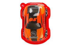 Машинка-сюрприз с бисквитом и шоколадным кремом Форсаж MZ п/у 12г