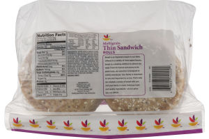 Ahold Multigrain Thin Sandwich Rolls - 8 CT