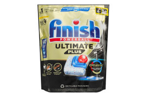 Капсули для миття посуду в посудомийних машинах All in 1 Ultimate Plus Powerball Finish 90шт