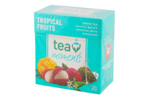 Чай Tropical Fruits зелений байховий 20*1,7г в пірамідках Tea Moments
