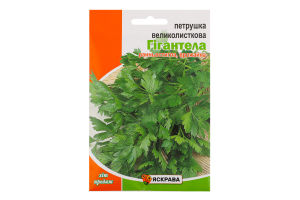 Насіння Петрушка листкова Гігантела пакет гігант 20г Яскрава
