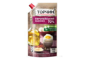Майонез 72% Европейский Торчин д/п 300г