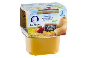 Gerber 2nd Foods Squash, Apple & Corn - 2 CT
