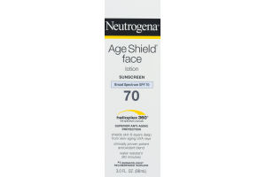 Neutrogena Age Sheild Face Lotion Sunscreen Broad Spectrum SPF 70