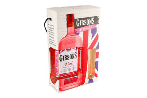 Набір Джин Pink 37,5% 0,7л+Бокал коробка Gibson's
