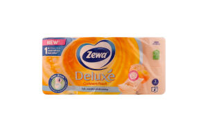 Папір туалетний 3-х шаровий Cashmere Peach Deluxe Zewa 8шт