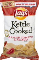Lay's Kettle Cooked Potato Chips Garden Tomato & Asiago