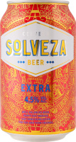 Пиво 0.33л 4.5% світле фільтроване пастеризоване Extra Solveza з/б