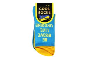 Носки муж Cool Socks Be Brave желто-голубой р29-31