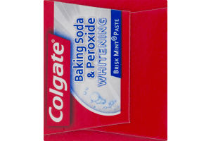 Colgate Fluoride Toothpaste Baking Soda & Peroxide Whitening Brisk Mint